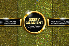 Berry Gradient Digital Papers - 04 variations Product Image 1