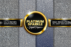 Platinum Sparkle Digital Papers - 04 variations Product Image 1