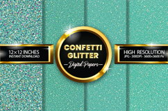 Confetti Glitter Digital Papers - 04 variations Product Image 1