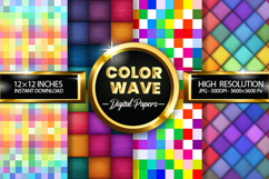 Color Weave Digital Papers - 04 Variations Product Image 1