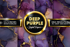 Deep Purple Digital Papers - 04 Variations Product Image 1