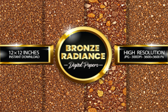Bronze Radiance Digital Papers - 04 variations Product Image 1