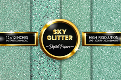 Sky Glitter Digital Papers - 04 variations Product Image 1