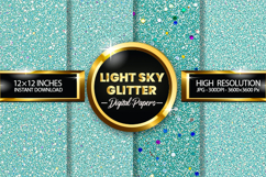 Light sky glitter Digital Papers - 04 variations Product Image 1