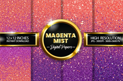 Magenta Mist Digital Papers - 04 variations Product Image 1