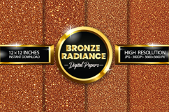 Bronze Radiance Digital Papers - 04 variations Product Image 1