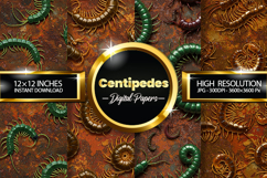 Centipede Digital Papers - 04 Variations Product Image 1