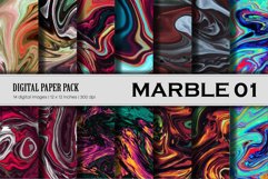 Marble Background Digital Paper 01. Product Image 1