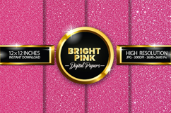 Bright Pink Digital Papers - 04 variations Product Image 1