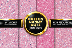 Cotton Candy Glitz Digital Papers - 04 variations Product Image 1