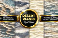 Desert Waves Digital Papers - 04 Variations Product Image 1