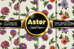 Aster Digital Papers - 04 Variations Product Image 1