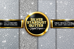 Silver Stardust GlitterDigital Papers - 04 variations Product Image 1