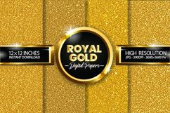 Royal Gold Digital Papers - 04 variations Product Image 1