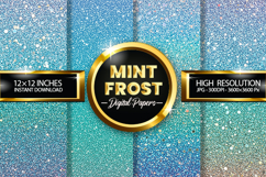 Mint Frost Digital Papers - 04 variations Product Image 1