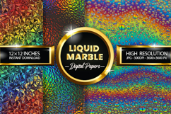 Liquid Marble Digital Papers - 04 Variations Product Image 1