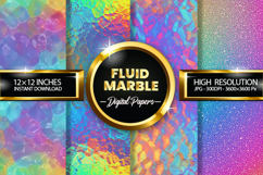 Fluid Marble Digital Papers - 04 Variations Product Image 1