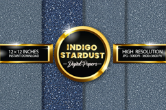 Indigo Stardust Digital Papers - 04 Variations Product Image 1