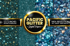 Pacific Glitter Digital Papers - 04 Variations Product Image 1