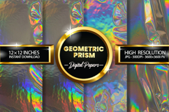 Geometric Prism Digital Papers - 04 Variations Product Image 1