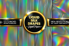 Liquid Silk Drapes Digital Papers - 04 Variations Product Image 1