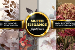 Muted Elegance Digital Papers - 04 Variations Product Image 1