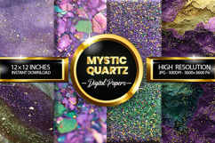 Mystic Quartz Digital Papers - 04 variations Product Image 1