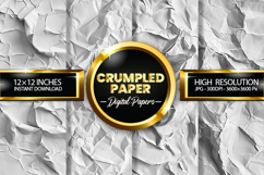 Crumpled paper Digital Papers - 04 Variations Product Image 1