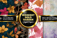 Mini Daisies Digital Papers - 04 Variations Product Image 1