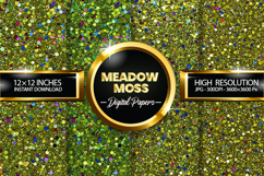 Meadow Moss Digital Papers - 04 variations Product Image 1