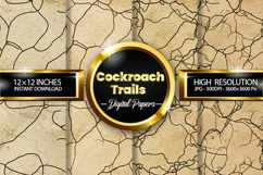 Cockroach Trails Digital Papers - 04 Variations Product Image 1