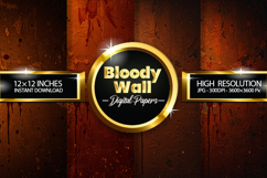 Bloody wall Digital Papers - 04 Variations Product Image 1