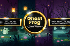 Ghost Frog Digital Papers - 04 Variations Product Image 1
