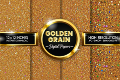 Golden Grain Digital Papers - 04 variations Product Image 1