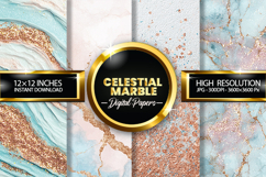 Celestial Marble Digital Papers- 04 variatio Product Image 1