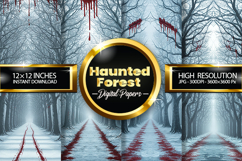 Haunted Forest Digital Papers - 04 Variations Product Image 1