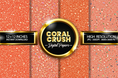 Coral Crush Digital Papers - 04 variations Product Image 1