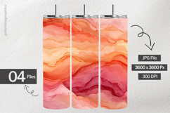 Coral Luxe Marble Digital Papers - 04 Variations Product Image 2