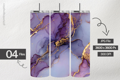 Lavender With Gold Ink Digital Papers - 04 Variations Product Image 2