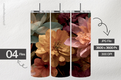 Autumn Bloom Digital Papers - 04 variations Product Image 2