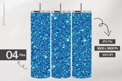 Sapphire Glitter Digital Papers - 04 variations Product Image 2