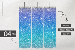 Frozen Gradient Glitter Digital Papers - 04 variations Product Image 2