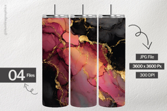 Marble Black Ink Digital Papers - 04 Variations Product Image 2