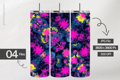 Neon Bloom Digital Papers - 04 variations Product Image 2