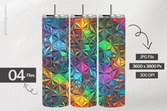 Holographic Radial Foil Digital Papers - 04 Variations Product Image 2