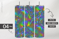 Cracked Liquid Chrome Digital Papers - 04 variations Product Image 2