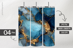 Blue Ink Digital Papers - 04 variations Product Image 2