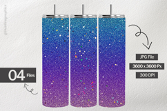 Royal Blue Glitter Digital Papers - 04 variations Product Image 2