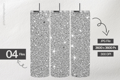 Silver Stardust GlitterDigital Papers - 04 variations Product Image 2