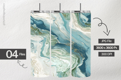 Azure Marble Digital Papers - 04 variations Product Image 2